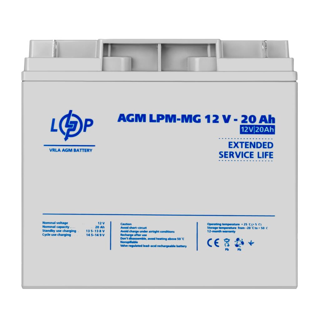 Акумулятор мультигелевий LPM-MG 12V - 20 Ah