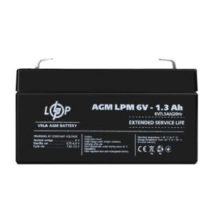 Акумулятор AGM LPM 6V - 1.3 Ah Уцінка 10.2024