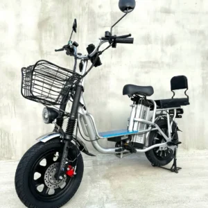Електровелосипед MINAKO Monster 2025 18Ah 48V 1000W Хром — з розкладним сидінням - багажником