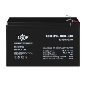 Тяговий AGM акумулятор LP 6-DZM-7 Ah Розпродаж