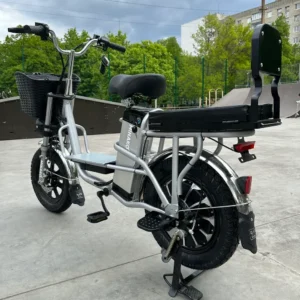 Електровелосипед MINAKO Monster 60V 20Ah 600W Chrome з кошиком та додатковим багажником