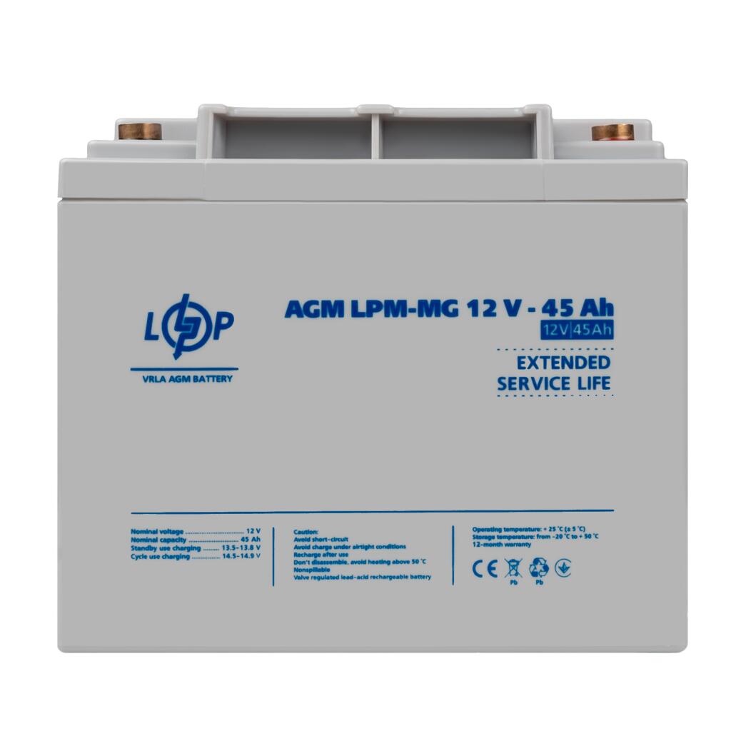 Акумулятор мультигелевий LPM-MG 12V - 45 Ah