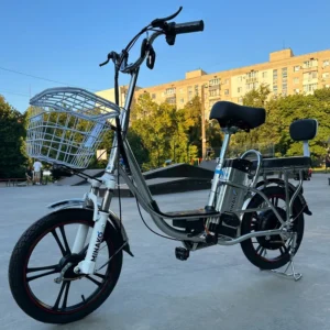 Електровелосипед MINAKO V12 Lux (18" 48V 15Ah 600W) з заднім амортизатором та мʼяким сидінням
