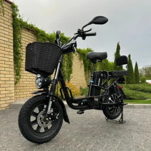 Електровелосипед MINAKO Monster PRO 26Ah 60V 1000W чорний — з розкладним сидінням - багажником + оновленим великим дисплеєм 2025 р