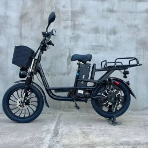 Вантажний електровелосипед MINAKO Monster MAX 20 дюймів (60V, 26Ah, 1000W) чорний з вантажним багажником