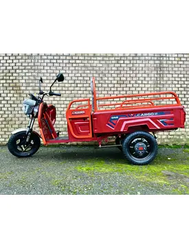 Електротрицикл вантажний CROSSER CARGO 12 (1000W) 60V 32Ah червоний