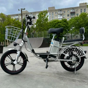 Електровелосипед MINAKO V12 Lux (18" 48V 18Ah 600W) з заднім амортизатором та мʼяким сидінням
