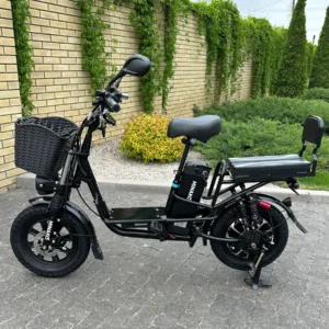 Електровелосипед MINAKO Monster PRO 26Ah 60V 1000W чорний — з розкладним сидінням - багажником + оновленим великим дисплеєм 2025 року і подвійними посиленими амортизаторами