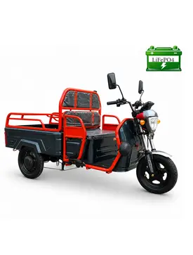Електротрицикл вантажний FORTE GP-1000-C LFP (чорний)