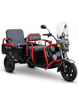Електротрицикл вантажний FORTE GP-1000-P (чорний)