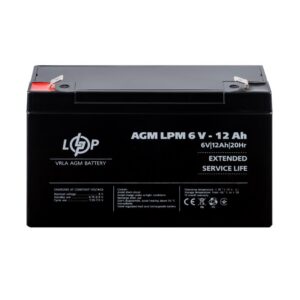 Акумулятор AGM LPM 6V - 12 Ah Розпродаж 11-2023