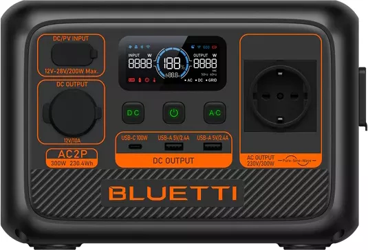 Зарядна станція BLUETTI AC2P (230,4 Вт·год / 300 Вт)