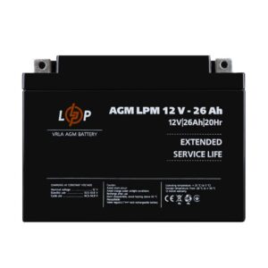 Акумулятор AGM LPM 12V - 26 Ah
