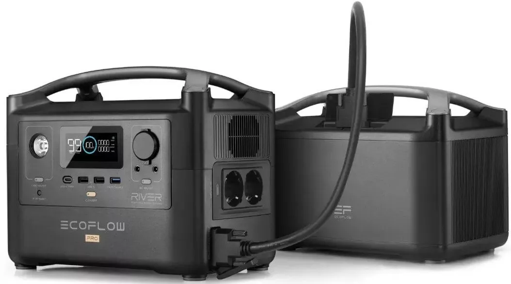 Набір EcoFlow RIVER Pro + RIVER Pro Extra Battery (1440 Вт·год / 600 Вт)