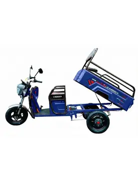Електротрицикл вантажний CROSSER CARGO 12 (1000W) 60V 32Ah синій