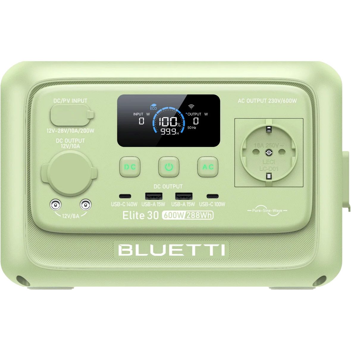 Зарядна станція BLUETTI Elite 30 V2 600W Green (P-EL30V2-EU-GY-GR-010)